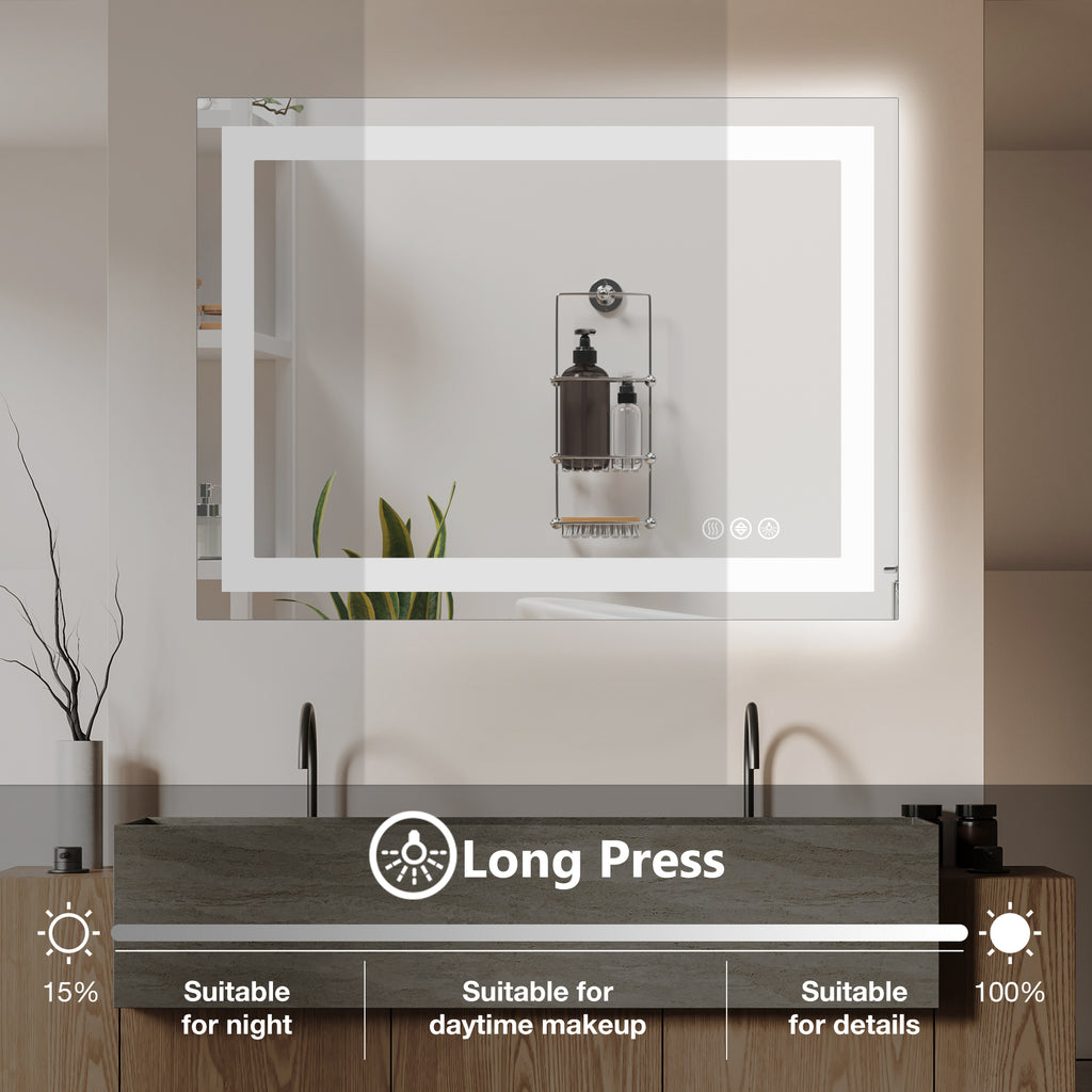 Anti-Fog LED Mirror