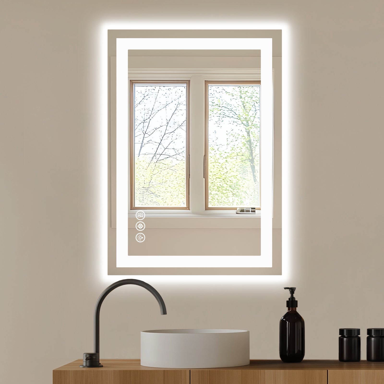 Anti-Fog LED Mirror