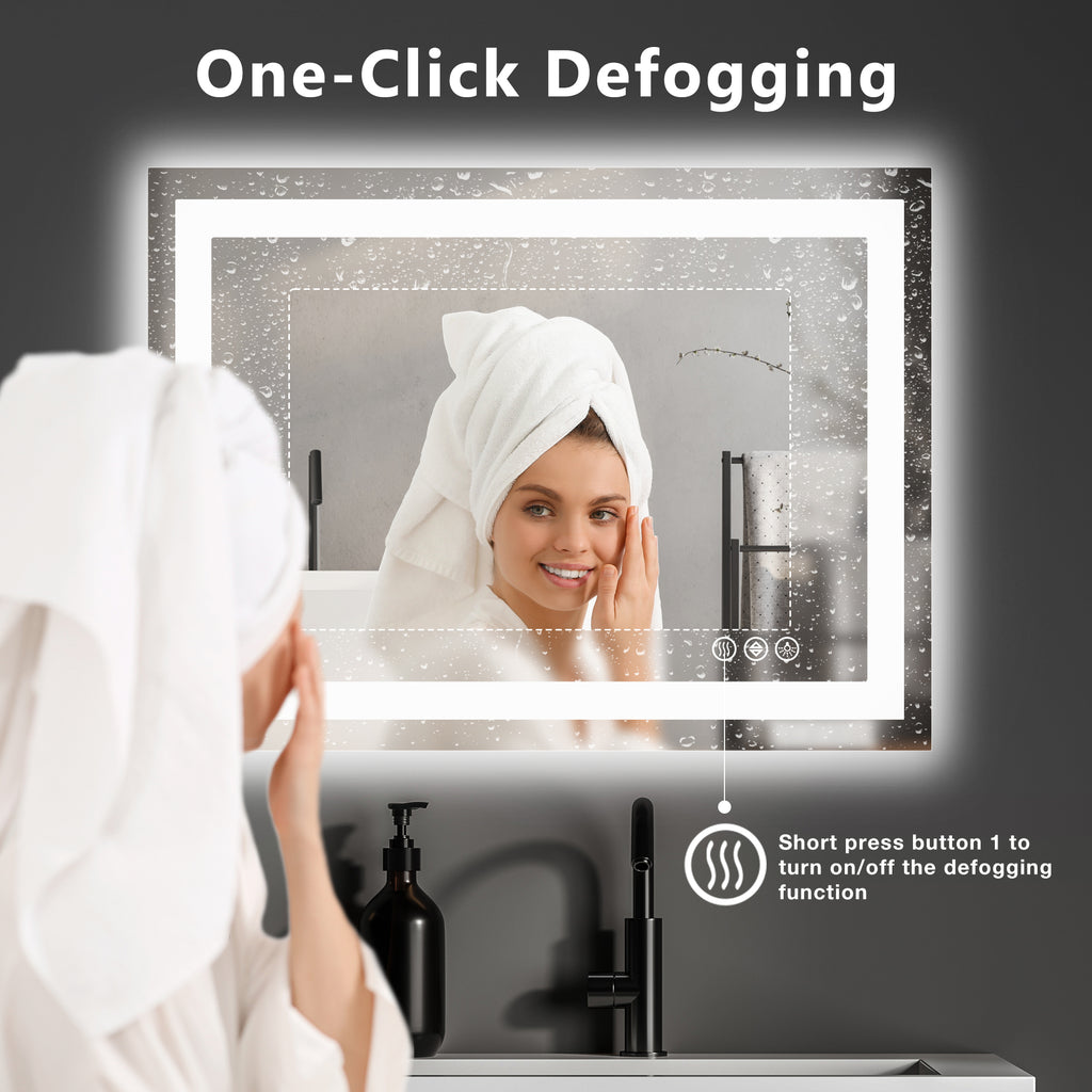 Anti-Fog LED Mirror